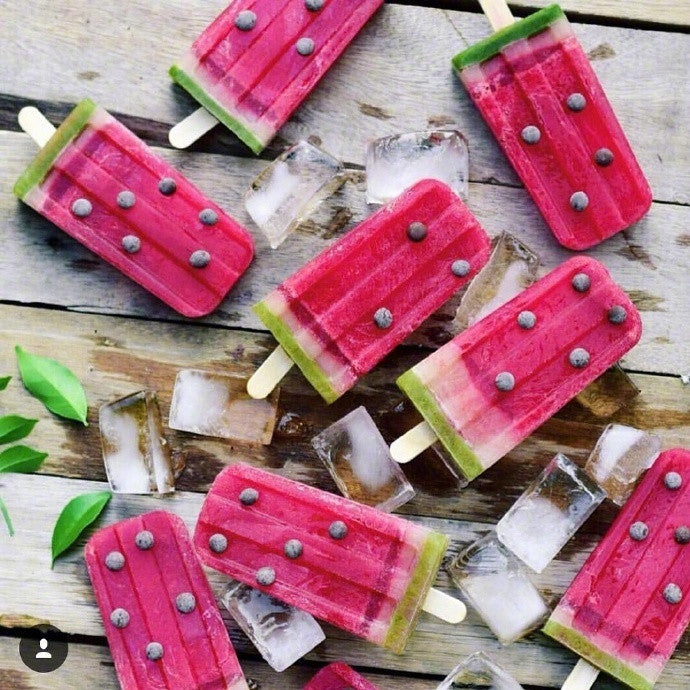 Homemade Colorful Fruit Ice-lolly