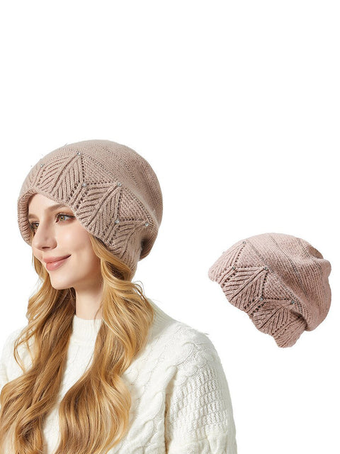 Winter Artsy Soft Warm Rabbit Hair Knit Hat