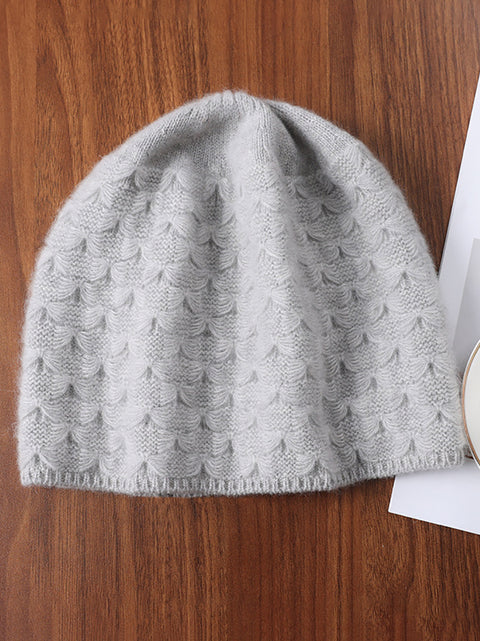 Winter Fashion Style Solid Kintted Hat