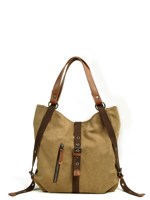 Women Casual Canvas Shoulder Bag Backpack