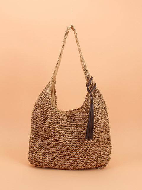 Summer Artsy Straw Weave Large Capacity Shoulder Bag